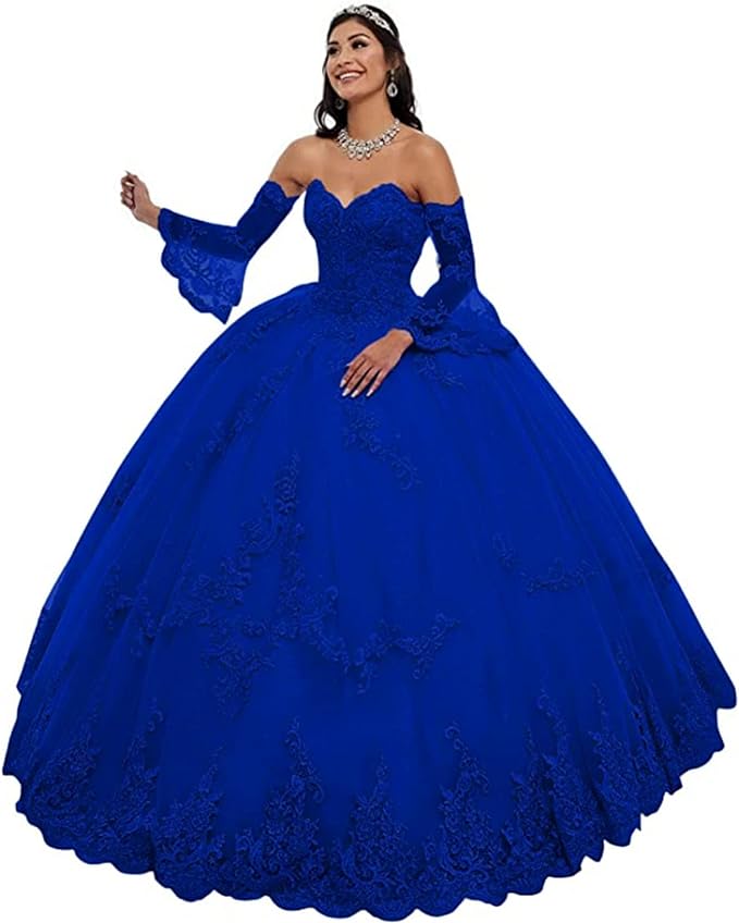 royal blue quinceanera dresses