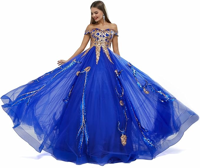 royal blue quinceanera dresses