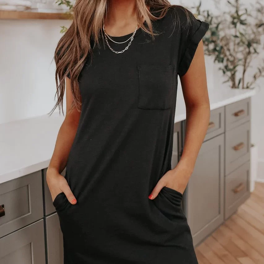 t shirt dress with pockets