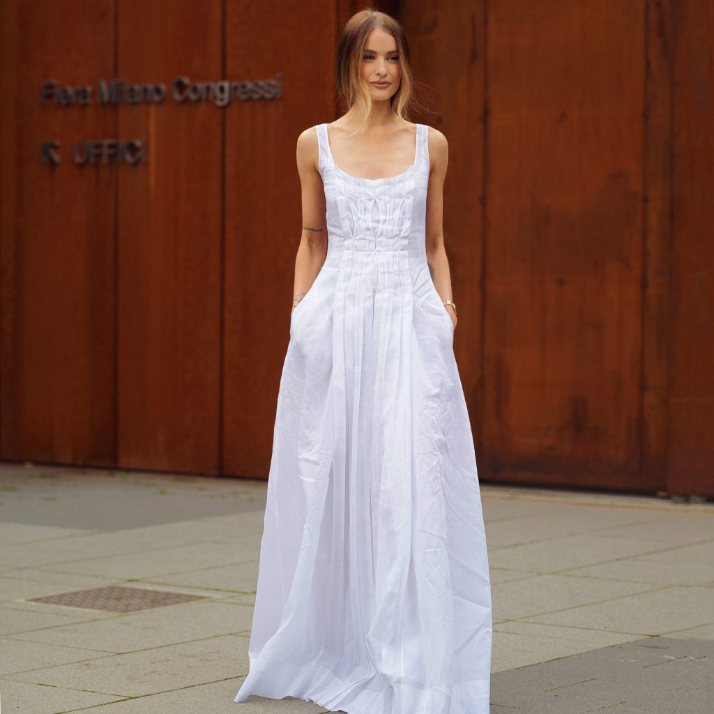 	
white summer maxi dress