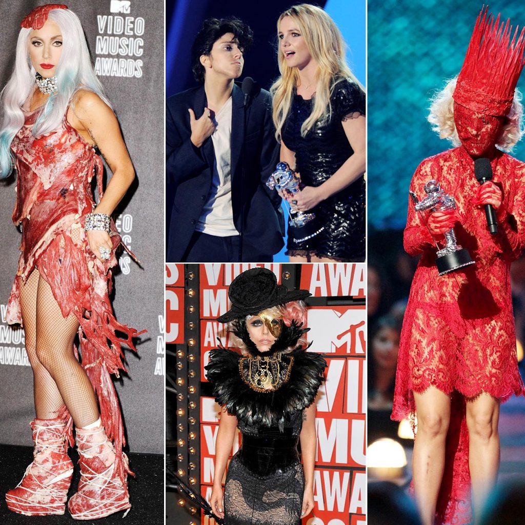 	
lady gaga iconic dresses