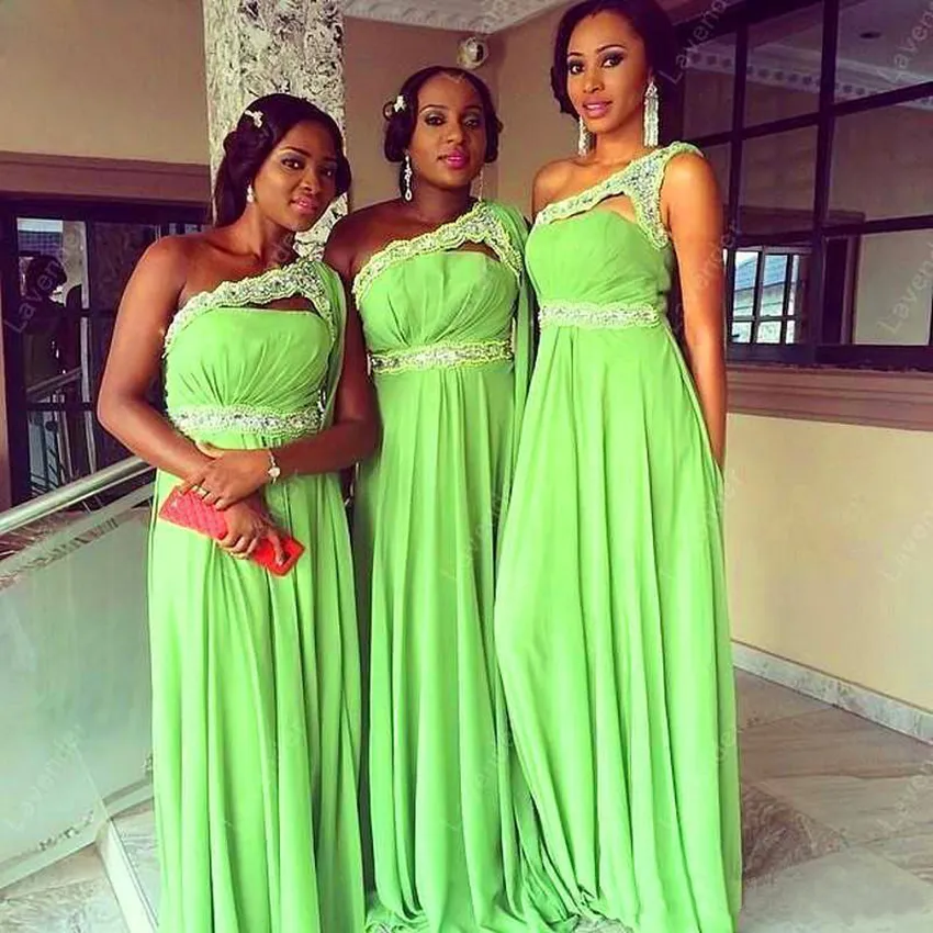 bridesmaid dresses green